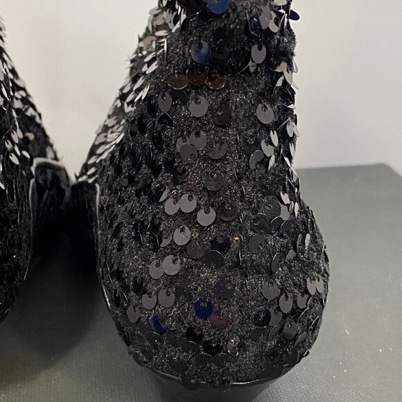 Laurence Dacade Vanessa Blk Sequin Western Boot Italian Festival Statement Boots - Picture 9 of 13